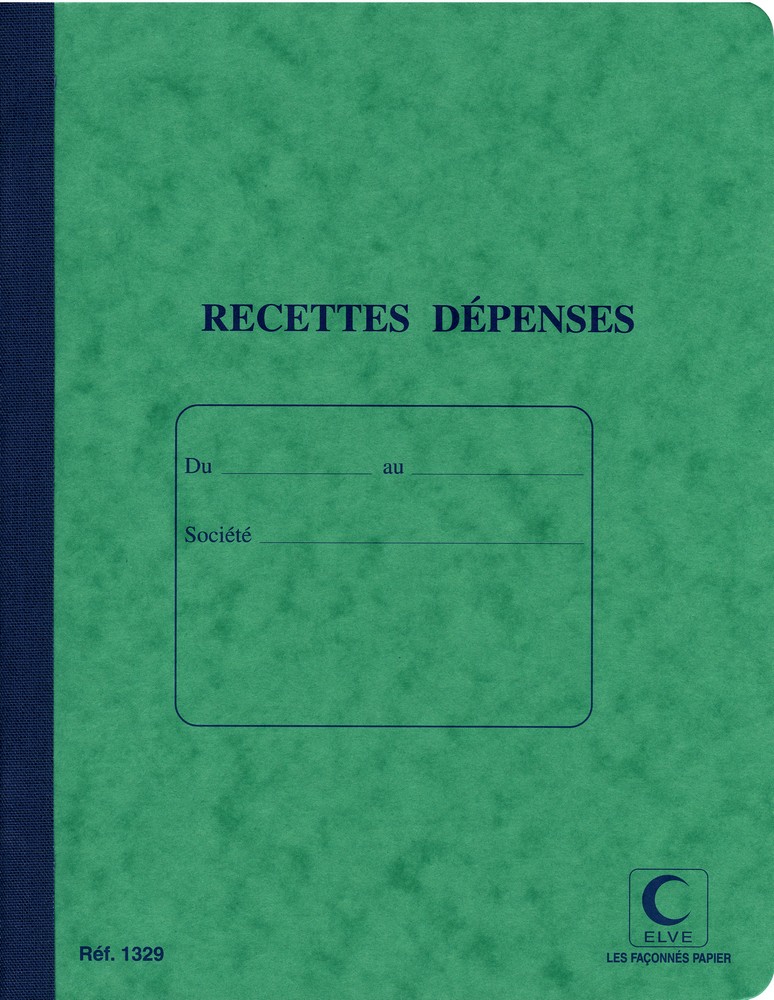 Cahier des Recettes et Dépenses - 220 x 170 mm Journal comptable