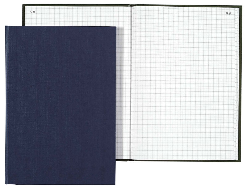 Le Dauphin-7549D-Registre Quadrillé 400 Pages Foliotées-Format 35x23,50x2,50 Cm Noir 