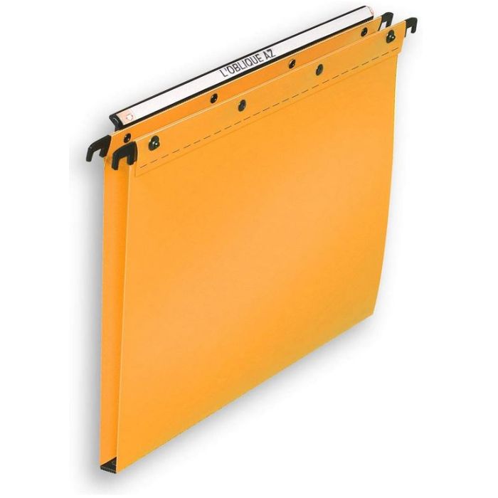 Chemise dossier suspendus tiroir A4 kraft Orange - Chemises