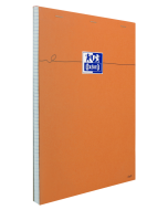 Photo OXFORD : Bloc-notes quadrillé - Couverture orange - 210 x 297 mm - A4