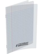 Photo Cahier Séyès / Grands carreaux Incolore - Polypro - 96 pages - 170 x 220 mm CONQUERANT :