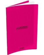 Photo Cahier Séyès / Grands carreaux Rose - Polypro - 96 pages - 240 x 320 mm CONQUERANT :