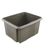 Bac de rangement Euro-Box M - 16 litres - Gris pierre : KEEEPER Bruno Eco