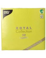 Photo Lot de 50 Serviettes Vert anis - 400 x 400 mm Royal Collection PAP STAR