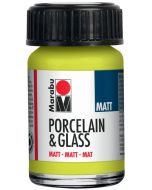 Peinture blanche mate - 15 ml - MARABU Porcelain et Glass Matt