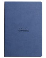 Carnet de Notes A5 RHODIARAMA - Reliure cousue - Pages lignées - Bleu saphir RHODIA