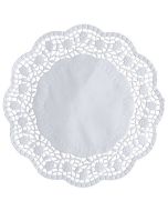 Napperon en papier - Rond - 180 mm - Blanc : PAP STAR Lot de 100 Visuel