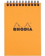 Bloc-Notes quadrillé à spirale - 105 x 148 mm A6 : RHODIA Couverture Orange Visuel