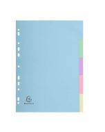 EXACOMPTA : Jeu de 5 intercalaires neutres en carte recyclée 1605E