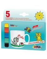 Lot de 5 marqueurs pour porcelaine - 1-3 mm - Assortiment : KREUL Visuel