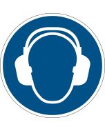 Porter un Casque anti-bruit - Bleu : Marquage adhésif de sécurité DURABLE Image