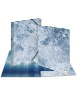 Chemise à élastiques A3 en PP translucide - Rose fluo HERMA