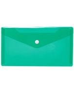 Pochette enveloppe DL à bouton-pression - Transparente HERMA