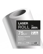 Papier pour Traceur laser - 914 mm x 175 m - 75 g : CLAIREFONTAINE 2684C