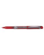 Stylo à capuchon roller à encre infalsifiable - Rouge : PILOT Hi-Tecpoint V7 Grip Visuel