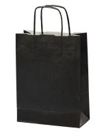 Sac en papier avec anse - 180 x 80 x 240 mm - Noir MAIL-MEDIA Lot de 300 visuel