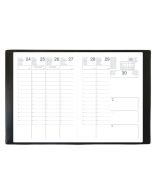 Agenda Semainier 2026 - 160 x 240 mm - Noir QUO VADIS Olympe