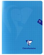 Cahier A4 - 96 pages - Grands Carreaux - Bleu CLAIREFONTAINE Mimesys