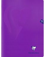 Cahier 24 x 32 cm - 96 pages - Petits Carreaux - Violet CLAIREFONTAINE Mimesys