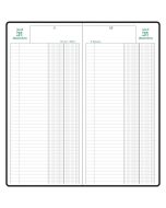 Agenda de Banque Journalier 2027 - 160 x 340 mm EXACOMPTA 2 volumes