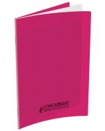 Cahier d'écolier 96 pages Grands carreaux - 170 x 220 mm - Polypro Rose : CONQUERANT Visuel