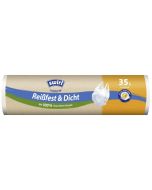 Sacs Poubelle avec poignée - 35 litres - Blanc : SWIRL Lot de 15