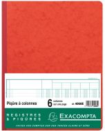 Registre de 6 colonnes - 320 x 250 mm EXACOMPTA 4060E 