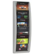 Porte-brochures mural A5 portrait - 1 compartiment - Transparent EUROPEL