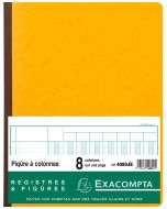 Registre de 8 colonnes 320 x 250 mm Journal comptable 4080E Exacompta