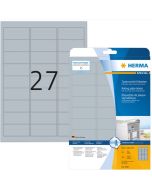 Etiquettes adhésives - 63,5 x 29,6 mm - Gris : HERMA Lot de 270 image