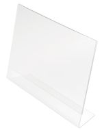 Porte-visuel droit - 1/3 A4 portrait DEFLECTO Exemple modèle