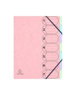 Trieur 7 compartiments - Assortiment : EXACOMPTA Harmonika Aquarel mauve