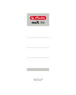 Etiquettes pour dos de classeur - 60 x 190 mm - Blanc HERLITZ 5966106