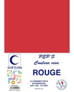 Chemise pour dossier A4 - Rouge ELVE Pep's Lot de 12