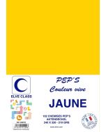 Chemise pour dossier A4 - Jaune ELVE Pep's Lot de 102