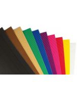 Feuille cartonnée ondulée - 500 x 700 mm - Assortiment : FOLIA Visuel