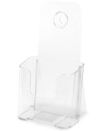 Porte-brochures incliné - 1 compartiment - 1/3 A4 portrait DEFLECTO