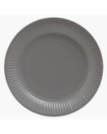 Assiette jetable en carton - Gris - 230 mm PRO NAPPE Lot de 20