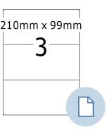 Étiquettes adhésives - 210 x 99 mm - Blanc : HERMA Dataprint Lot de 1500 Image