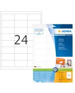 Étiquettes adhésives blanches - Multi-usages - 66,0 x 33,8 mm Herma 8633
