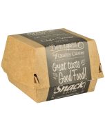 Boîte à Burger - 115 x 110 x 70 mm : PAP STAR Pure Lot de 50 Visuel