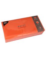 Lot de 150 Serviettes de table unies - Orange PAP STAR