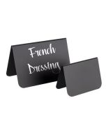 Présentoir de table en PVC - 105 x 60 x 65 mm - Noir - Lot de 10 : APS