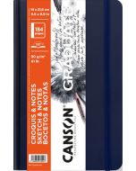 Carnet de croquis Bleu foncé - 140 x 216 mm CANSON Graduate Sketch et Notes