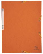 Chemise à élastiques 3 rabats Carte lustrée 400g - Orange : EXACOMPTA Image