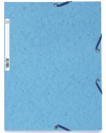 Chemise à élastiques 3 rabats Carte lustrée - Turquoise : EXACOMPTA Image