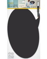 Tableau noir décoratif - Ardoise 320 x 470 mm Bulle SECURIT Silhouette Image