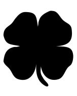 Tableau noir décoratif - Ardoise 320 x 290 mm Trèfle SECURIT Silhouette Image