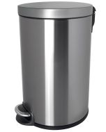 Photo Poubelle à pédale Classic 12 litres - Argent : HELIT H2403500