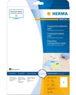 HERMA Étiquettes transparentes A4 - 210 x 297 mm 4375